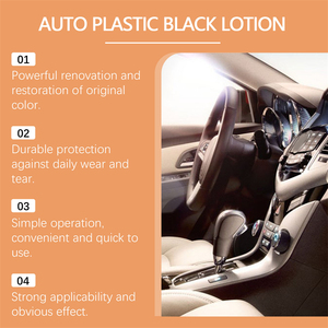 Rayhong 100ml auto en plastique noir lotion éponge ensemble <span class=keywords><strong>voiture</strong></span> boîte tableau de bord pièces en plastique pneus rénovation anti fading lotion - Product Image 2