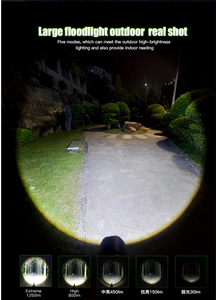 مصباح يدوي فائق السطوع للدفاع عن النفس قابل لإعادة الشحن USB مصباح يدوي تكتيكي محمول Led IP67 - Product Image 6