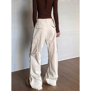 <span class=keywords><strong>Pantalon</strong></span> <span class=keywords><strong>de</strong></span> travail long pour <span class=keywords><strong>femme</strong></span>, automne-hiver 2026, haute qualité, style urbain rétro, confortable, décontracté, avec poches, couleur unie, respirant - Product Image 3