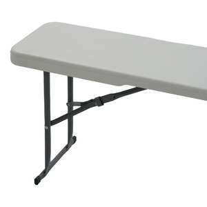 Jardim Pátio Lounge Pool Outdoor Chair <span class=keywords><strong>6</strong></span> <span class=keywords><strong>FT</strong></span> White Fold em meio plástico <span class=keywords><strong>Folding</strong></span> <span class=keywords><strong>Bench</strong></span> - Product Image 2