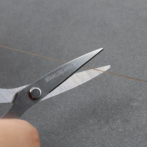 Ciseaux de pêche Aohu en acier inoxydable avec manche noir, outil de coupe pour accessoires de pêche - Product Image 5