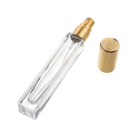 Flacon Vide de Parfum en Gros, 10 ml, Échantillon, Vaporisateur de Parfum Atomiseur 10 ml, Carré, Format Voyage, Bouteille en Verre avec Vaporisation Fine