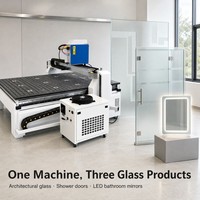 Machine de sablage laser CNC pour verre Jade Pure 100W 200W, machine de gravure laser fibre pour verre miroir