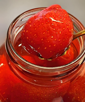 Nouvelle récolte de fraises en conserve avec sirop, fruits rouges comestibles, fournisseur en gros de Chine