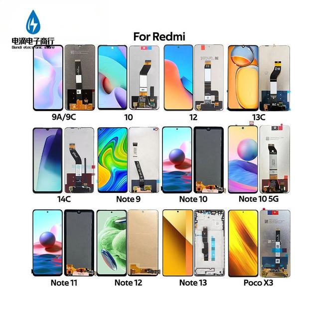 Mobile Phone Oled TFT LCD Touch Screen Display Replacement for Redmi 9 10 10c 13c Note8 Note9 Note10  1Year Warranty