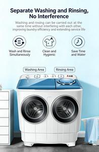 <span class=keywords><strong>Lavadora</strong></span>/Secadora Semiautomática de Gran Capacidad, Ahorradora de Energía, de Doble Tina, Todo en Uno, para Uso Doméstico y Hotelero, con Función de Deshidratación - Product Image 5