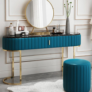 Design moderno a specchio spogliatoio tavolo <span class=keywords><strong>trucco</strong></span> con specchio set per la vendita di prezzi di fabbrica - Product Image 6
