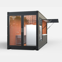 Boîte modulaire de haute qualité, conteneur de café de magasin de kiosque de maison préfabriquée