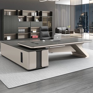 Sang trọng gỗ hiện đại Thiết kế MDF Home Executive L hình CEO văn phòng bảng - Product Image 5