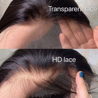 Perruque Lace Frontale 13x4 Cheveux Indiens Bruts, Perruques Full Lace Front HD Sans Colle Cheveux Vietnamiens Bruts, Perruque Cheveux Humains Vierges Brésiliens Lisses et Bouclés