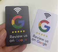 Carte de contrôle d'accès Google Smart PVC RFID NFC avec mini étiquette Modèle ISO 13.56MHz pour adhésion professionnelle et hôtel Puce 1K