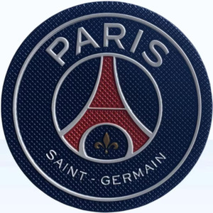 Accessoires de maillot de football : Logo de l'équipe <span class=keywords><strong>Paris</strong></span> <span class=keywords><strong>Saint</strong></span>-<span class=keywords><strong>Germain</strong></span> en TPU écologique à transfert thermique haute fréquence, estampage à chaud de marque - Product Image 1
