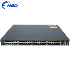 Switch PoE Gigabit d'entreprise d'occasion à 48 ports, Switch géré intelligent de couche 2 avec interface de liaison montante optique <span class=keywords><strong>WS</strong></span>-<span class=keywords><strong>C2960</strong></span>+<span class=keywords><strong>48PST</strong></span>-L/<span class=keywords><strong>S</strong></span> - Product Image 1