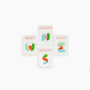 Custom Modern Luxury White Handmade Acrylic <b>Mahjong</b> <b>Set</b> with 4 Players Tiles for Party Entertainment - Product Image 5