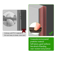 Bande d'étanchéité personnalisée en PE PU avec revêtement en mousse pour portes coulissantes Bande d'étanchéité en mousse PU pour cadre de porte avec éponge