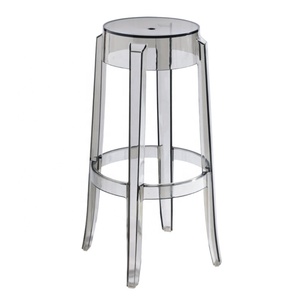 Morezhome high quality colorful transparent plastic bar stools