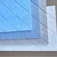 Panneaux acoustiques décoratifs muraux en polyester 3D à rainures en V pour l'intérieur et l'extérieur, absorption acoustique, revêtement mural, décoration