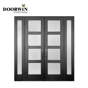Customized Outdoor Soundproof Aluminum Alloy Exterior Doors Front Entry Doors