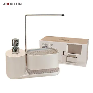 Dish Sponge Soap Dispenser Organizer Tidy Quality Liquid Soap Dispenser for Kitchen Sink & Bathroom Hand Wash