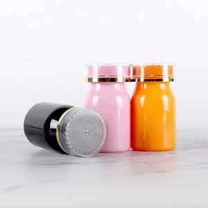 Botella de PET vacía de plástico rosa, naranja y negro de 100ml, contenedor de grado alimenticio, botella de plástico para pastillas, tapa de seguridad CRC - Product Image 6