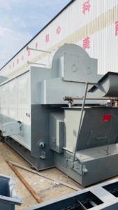 DZL 10 t/h Caldera de vapor de cadena automática de doble combustible (biomasa y carbón), uso industrial - Product Image 4