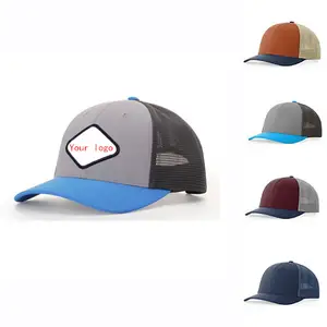 High quality Richardson 173 Trucker Mesh Cap Snapback Hat custom brand hat with patch
