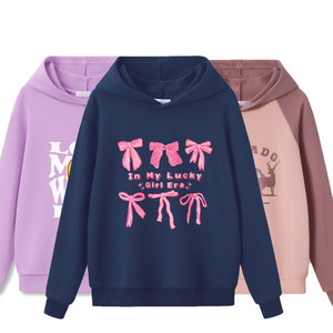 Fabricantes de <span class=keywords><strong>sudaderas</strong></span> con capucha para niñas, <span class=keywords><strong>sudaderas</strong></span> con capucha personalizadas de alta calidad para niñas, <span class=keywords><strong>sudaderas</strong></span> con capucha estampadas de dibujos animados de manga larga cómodas para niñas - Product Image 2
