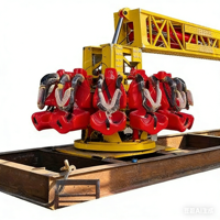 Manèges de parc d'attractions extérieur pour adultes, Tour de chute libre pliable de 12 m de hauteur, à vendre, montée sur remorque, Sky Drops Ali Brother B10120