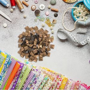 DOITOOL Tachuelas de cobre con forma de pirámide y base plana, remaches cuadrados de metal para manualidades en cuero, ropa, bolsos, zapatos y piezas decorativas. - Product Image 2
