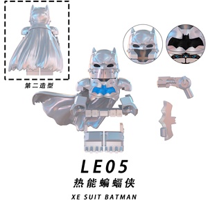 LE04 LE05 LE06 <span class=keywords><strong>DC</strong></span> Mocie XE traje armadura murciélago superhéroes personaje hombre ladrillos ensamblar bloques de construcción educativos juguetes para niños - Product Image 3