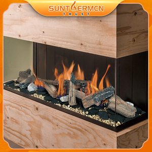 Ladrillos <span class=keywords><strong>de</strong></span> Fibra Cerámica Estilo Madera Natural para Chimenea, Accesorios Duraderos para Chimenea - Product Image 6