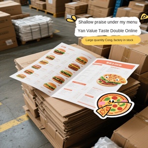 Thiết kế miễn phí nhà hàng Flyer thẻ kinh doanh thẻ màu gấp Brochure in với công nghệ kỹ thuật số bìa cứng Take-out <span class=keywords><strong>menu</strong></span> - Product Image 2