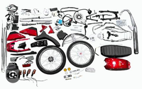 Ensemble de capteurs électroniques de moto Sunshine Prince de haute qualité avec nouvelle version de panneau pour RC200