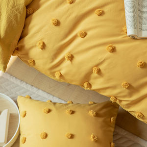 Vente en gros <span class=keywords><strong>de</strong></span> parure <span class=keywords><strong>de</strong></span> lit solide super doux ensemble <span class=keywords><strong>de</strong></span> literie <span class=keywords><strong>pompon</strong></span> touffeté <span class=keywords><strong>housse</strong></span> <span class=keywords><strong>de</strong></span> <span class=keywords><strong>couette</strong></span> Jacquard Boho ensemble <span class=keywords><strong>de</strong></span> literie - Product Image 4