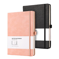 Carnet de notes A5 A6 avec impression de Logo personnalisé, carnet de notes en cuir PU noir à couverture rigide, carnet de notes à usage unique
