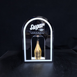 Type Light Acrylic Wine <b>Display</b> <b>Rack</b> With Led Lighting For Bar Ktv Decoration Modern Style - Product Image 2