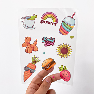 Las pegatinas adhesivas impermeables de PVC deberían ayudar a la hoja de pegatinas personalizadas de forma especial con corte de beso - Product Image 6