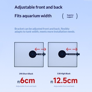 Soporte de Cristal en Forma de L con Altura Ajustable para Focos <span class=keywords><strong>LED</strong></span> de <span class=keywords><strong>Acuario</strong></span>, Soporte para Lámpara de Reptiles - Product Image 4