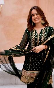 Womens Dresses Rayon and Cotton Straight Suit with Dupatta for Festive Wear From Indian Exporter and Manufacturer - Product Image 3