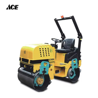 Compacteur à rouleaux vibrants à double tambour RZ900 de haute qualité, moteur de 1,5 tonne pour les industries de la construction