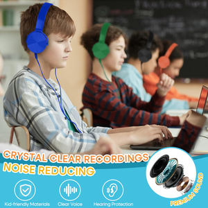 Wired Headphone Over Ear Cheap 3.5mm Plug Wired Earphone with Flat Cable Headset Heavy Bass Line <b>Control</b> for Mobile Phone - Product Image 5