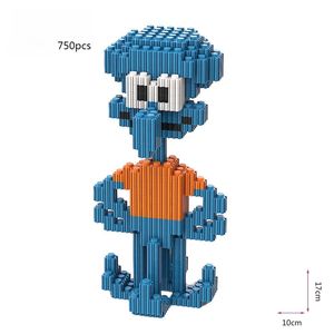 Micro blocco di costruzione di alta qualità 3D cartone animato ABS in plastica da costruzione didattica giocattolo modello Set 3 pz - Product Image 3