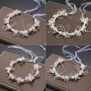Multicolored Personalized Prom Headband Flower Wreath Clip <strong>Customizable</strong> <strong>Crowns</strong> &amp; Tiaras Hair Accessory - Product Image 5