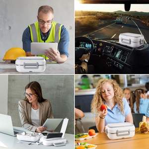 Boîte à lunch électrique portable multifonctionnelle, boîtes à lunch chauffantes pour adultes avec fonction de chauffage - Product Image 6