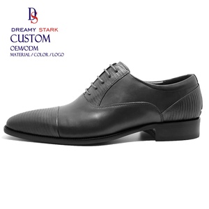 Dreamy Stark Hot <b>Sales</b> Custom Men's Business Formal Leather Shoes Luxury Emboss Pattern Leather Office Career Shoes Lace-up - Product Image 4