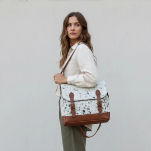 Sac à dos élégant en cuir véritable pour femmes, avec plusieurs poches, construction légère et durable, épaule confortable - Product Image 2