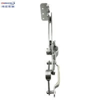 Charnière manuelle multi-liens pour réglage et levage du repose-tête de canapé inclinable 0-115 °   Cadre de levage verrouillable finition chrome nacré