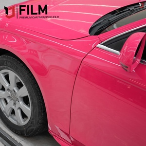 Film d'emballage PVC PET YAJIU pour <span class=keywords><strong>automobile</strong></span>, vinyle <span class=keywords><strong>automobile</strong></span> 1,52*17M/5*56FT, haute extensibilité, rouge beetroot, film vinyle <span class=keywords><strong>automobile</strong></span> amovible - Product Image 5