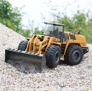 <span class=keywords><strong>Bulldozer</strong></span> RC <span class=keywords><strong>Huina</strong></span> 1583 1/14, télécommandé 2,4 GHz, engin de chantier, 22 canaux, véhicule en métal allié, jouet pour garçons, cadeau - Product Image 3