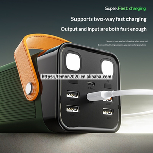 Power Bank Multifunzionale da Esterno con Batteria Li-Polymer 80000mAh, <span class=keywords><strong>Ricarica</strong></span> Rapida PD 22.5W, Cavi Integrati, 4 USB, Type-C, Display LED e Supporto - Product Image 3